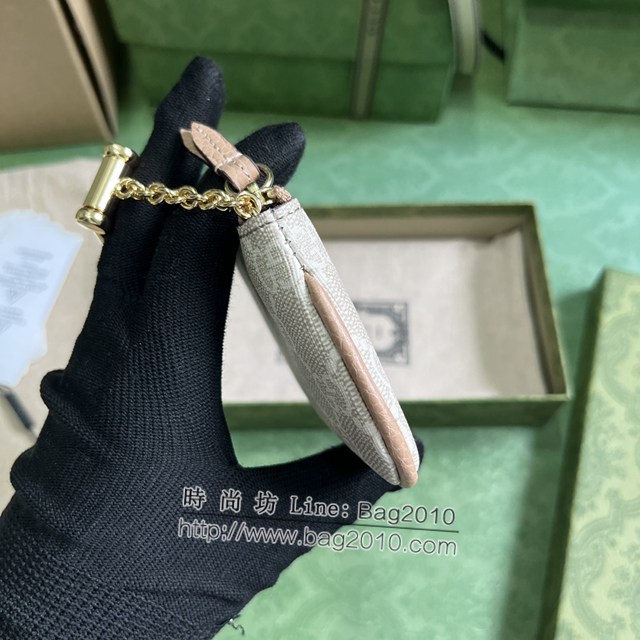 Gucci專櫃古馳最新款Ophidia系列鑰匙包零錢包 jh2496型號：772321